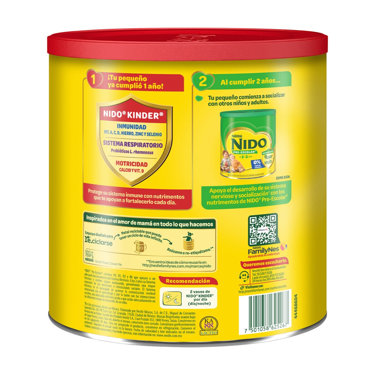 Nido Kinder, Leche en Polvo 2.5 kg