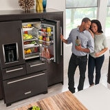 KitchenAid Refrigerador 25' French Door Negro KitchenAid Refrigerador 25' French Door Negro