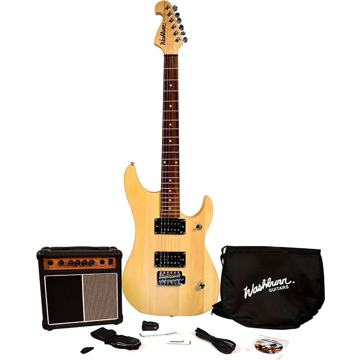 Washburn guitarra eléctrica madera Costco México