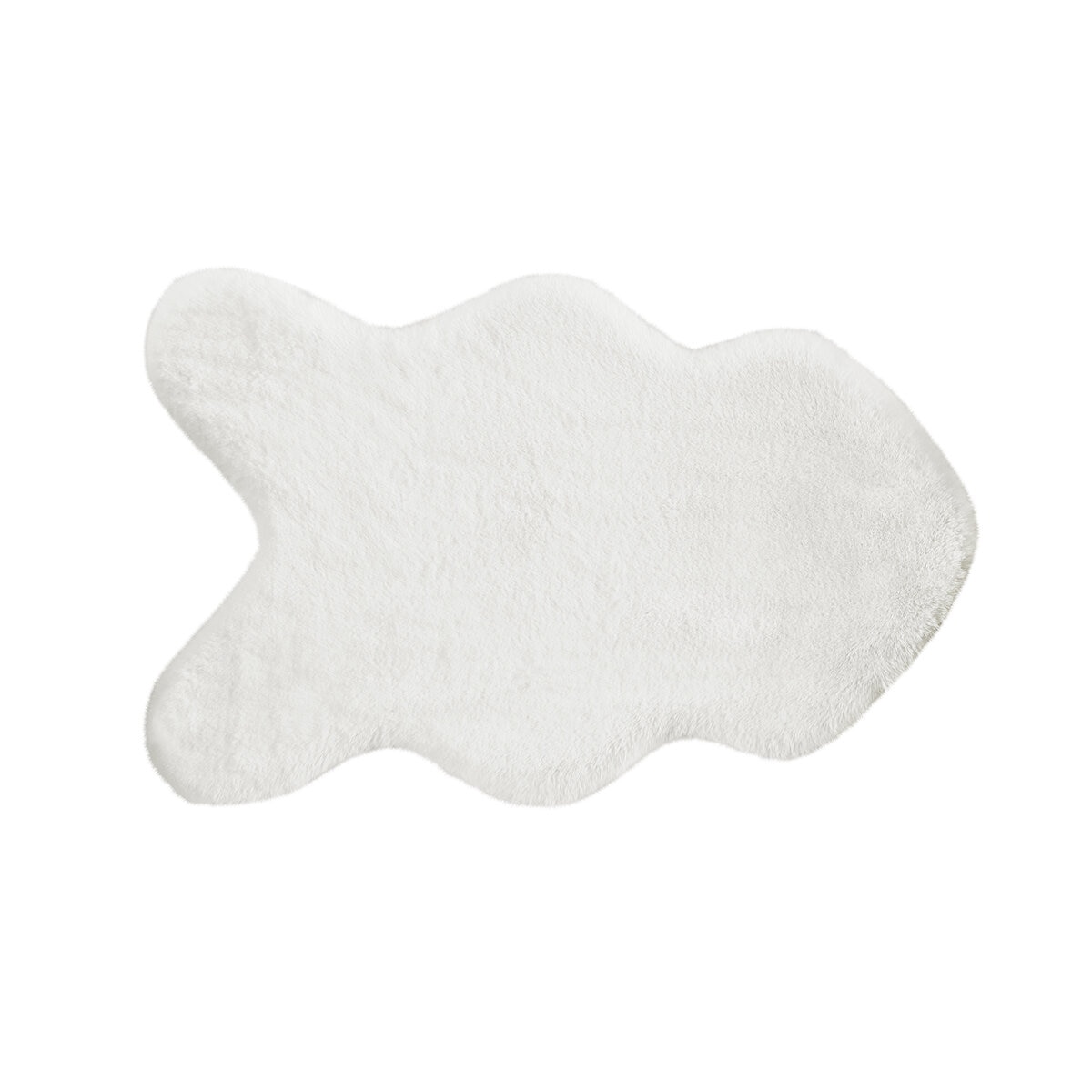 Mon Chateau Luxury Collection Tapete de Pelo Sintético 60cm x 99cm, Blanco