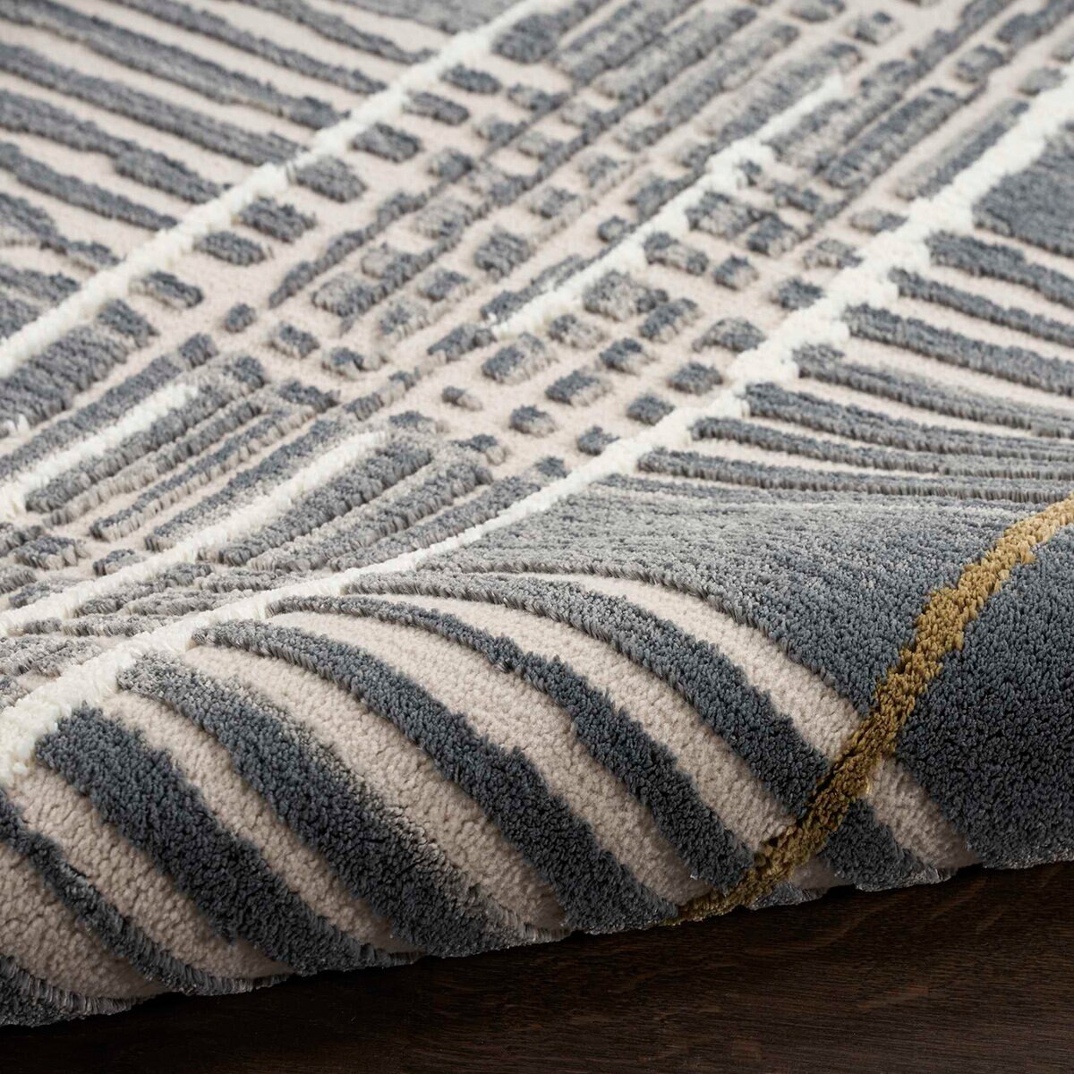 Nourison Reclaimed, Tapete Decorativo 238 cm x 299 cm, Gris