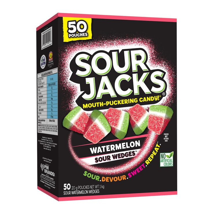 Sour Jacks Gomitas Ácidas Sabor Sandía 50/20 g