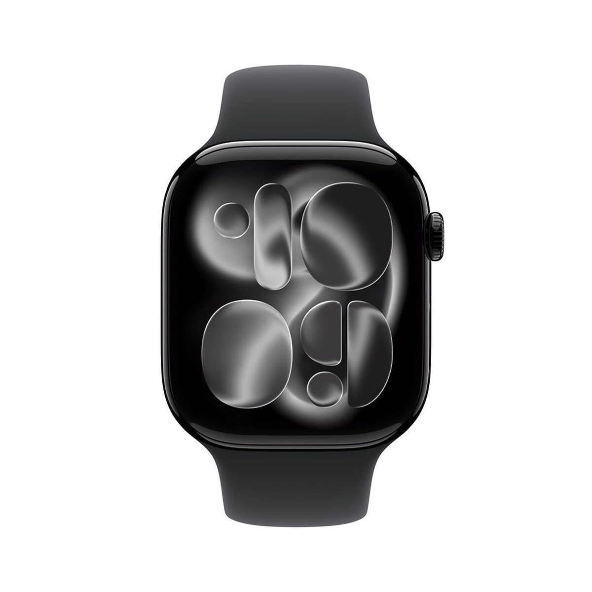 Apple Watch Series 11 (GPS) 46mm Aluminio Negro Azabache + Correa Deportiva Negra - Talla M/L