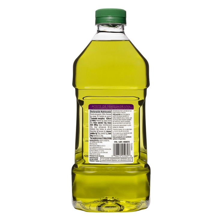 Kirkland Signature Aceite de Semilla de Uva 2 L