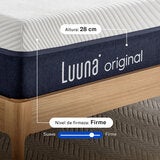 Luuna Colchón Original Memory Foam, King