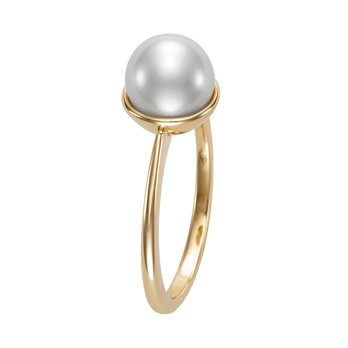 Anillo de Perla Cultivada, Oro Amarillo de 14K