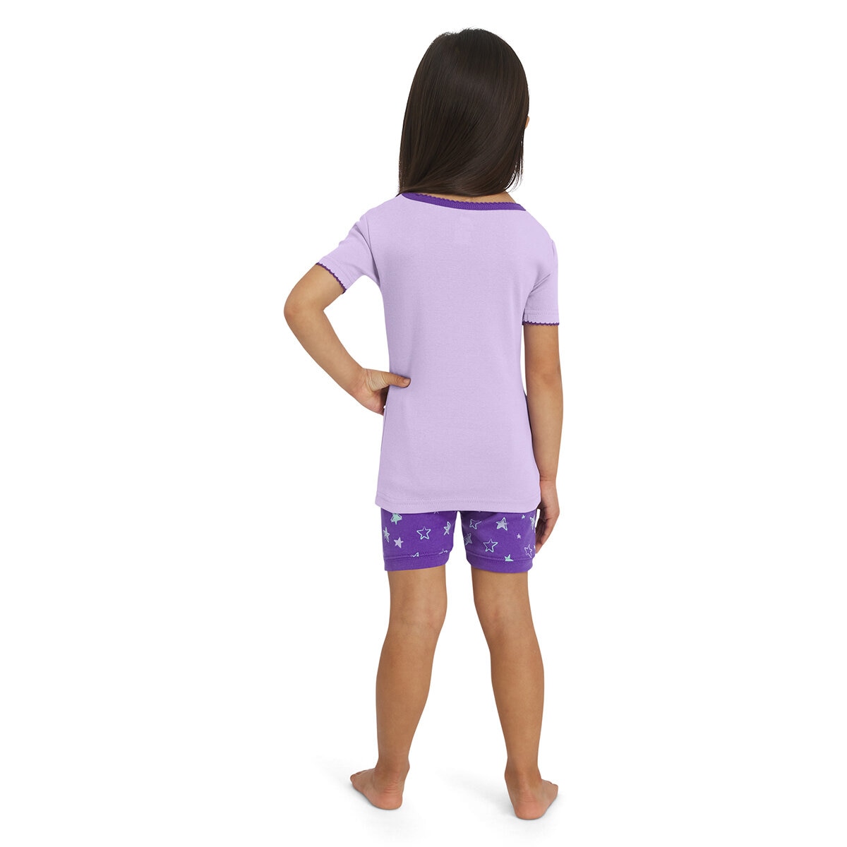 Koala Kids Pijama 4 piezas para Niños y Niñas Morado 2 Años