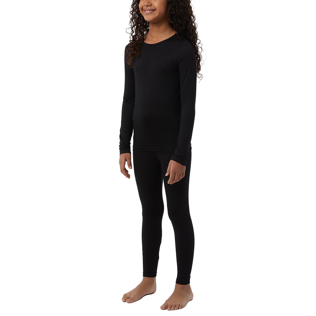 32 Degrees Heat Ropa Termica 2 piezas para Niños y Niñas Negro 12 / 14 Años