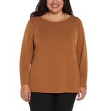 Three Dots Blusa para Dama Naranja Extra Grande