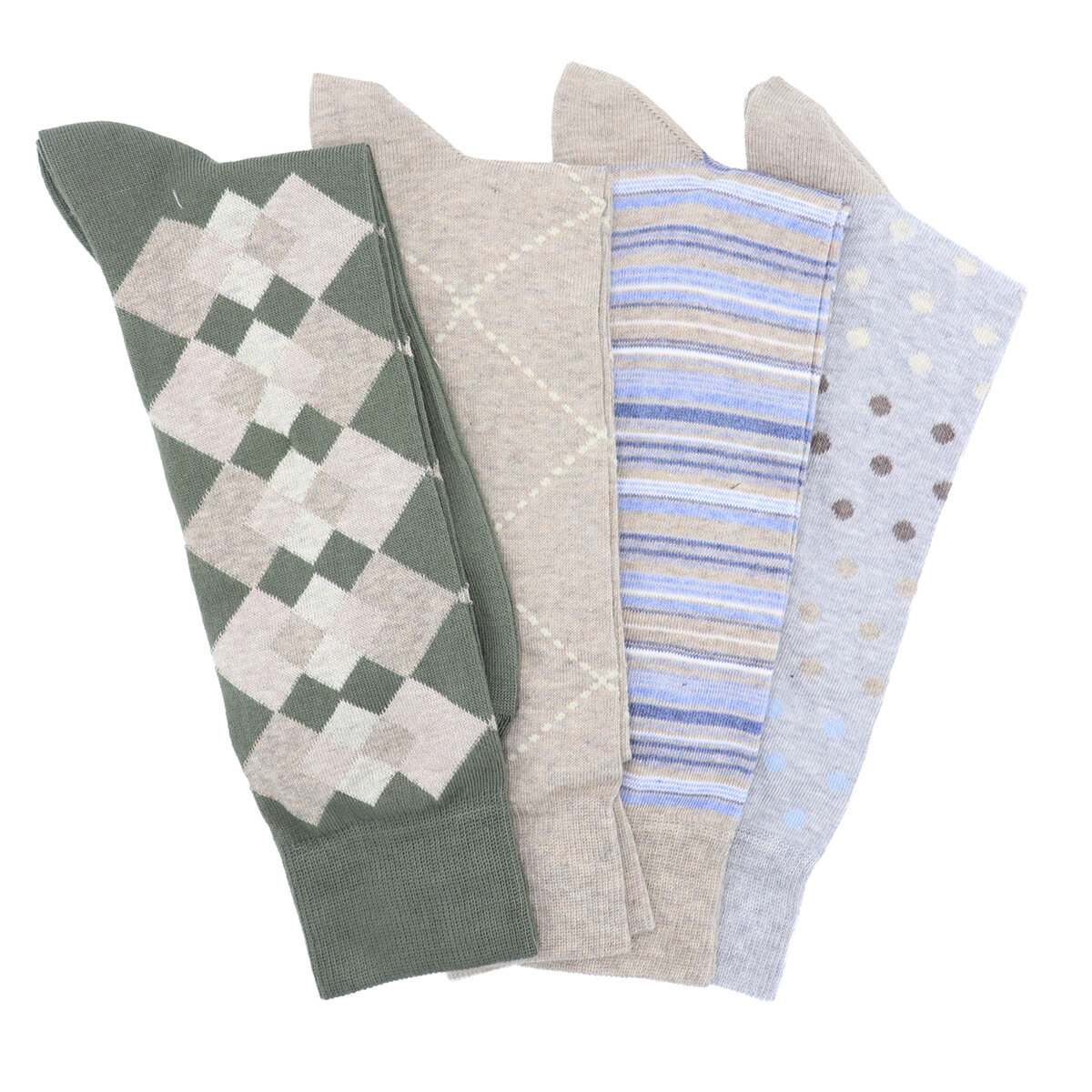 Lorenzo Uomo Calcetines de vestir para Caballero 4 pares Varias Tallas y Colores Lorenzo Uomo Calcetines de vestir para Caballero 4 pares Varias Tallas y Colores