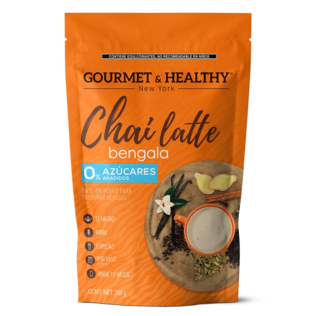 Gourmet & Healthy Té Chai Bengala 0 Azúcar 700 g