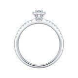 Anillo Nupcial de Diamantes 0.50ctw, Oro Blanco 14K