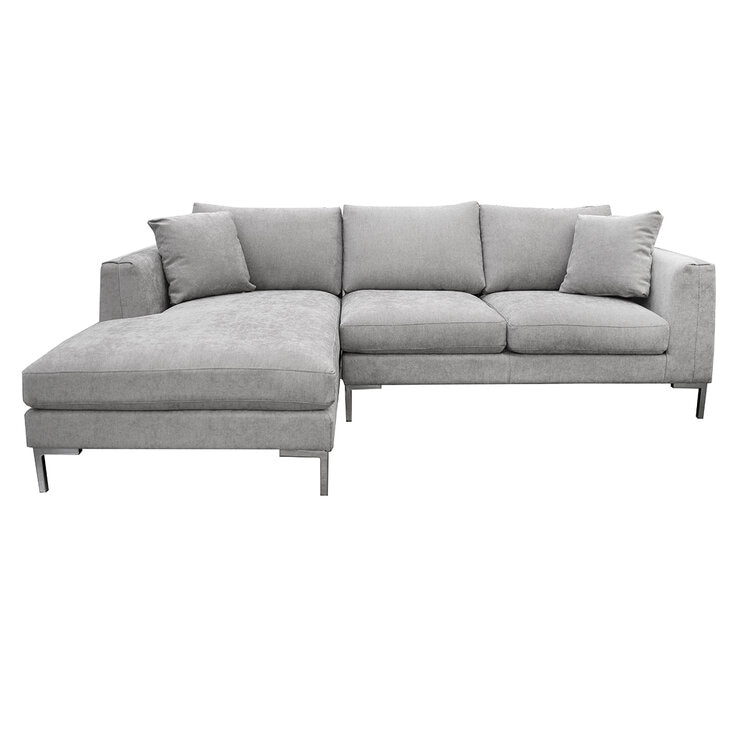 Muebles Liz, Parma, Sala Modular de 2 Piezas, Gris