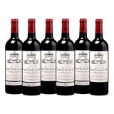 Grand Vin de Leoville du Marquis de Las Cases Caja con 6 Botellas de 750 ml + Copas
