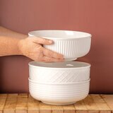 Trudeau Juego de Tazones de Porcelana para Servir, 3 piezas