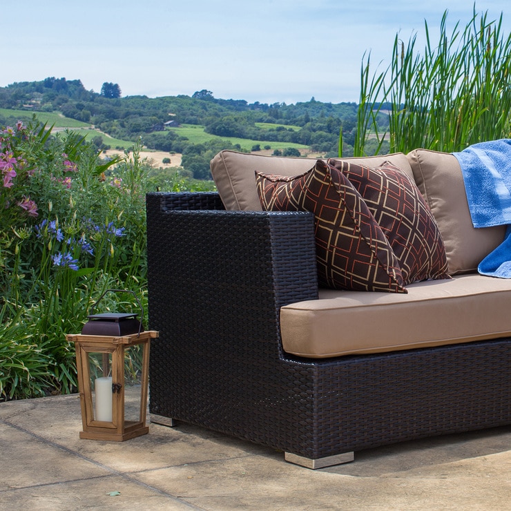 Sala para Jardín Seccional Beige Niko, 6 Piezas Costco México