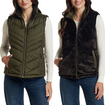 Weatherproof Chaleco reversible para Dama Varias Tallas y Colores Weatherproof Chaleco reversible para Dama Varias Tallas y Colores