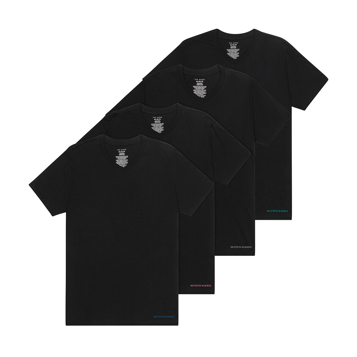 Scotch And Soda Playera para Caballero 4 Piezas Varias Tallas y Colores