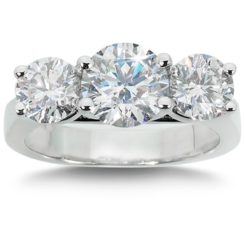 Anillo, 3.00ctw Diamantes, Platino