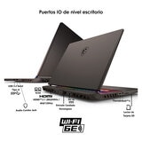 MSI Vector 16 HX AI A2XWIG 16" QHD+ Intel Core Ultra 9 16GB 1TB SSD