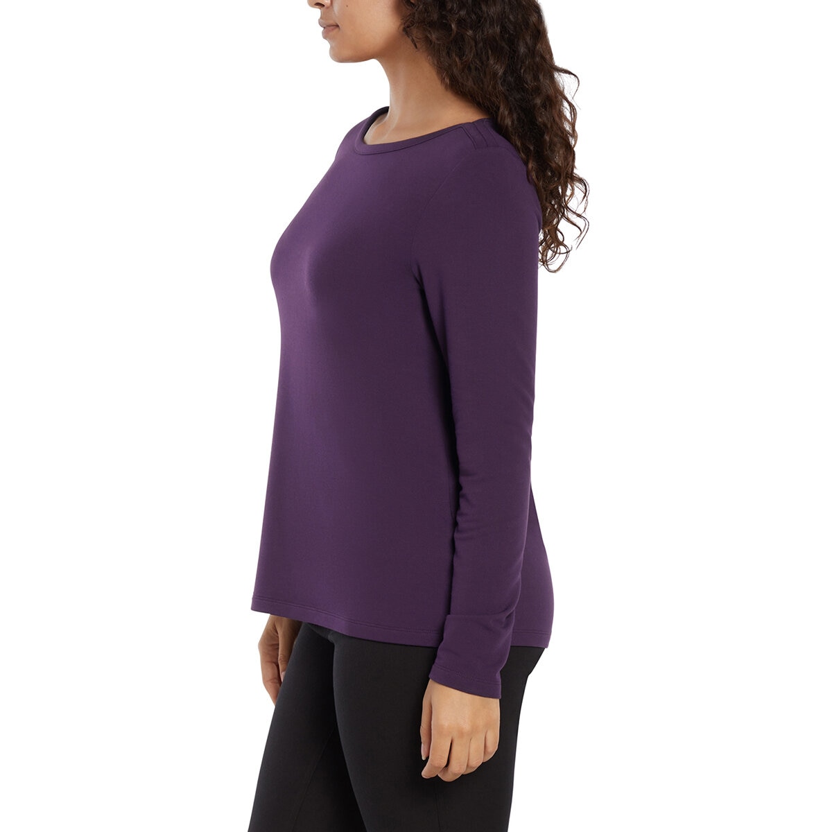 Three Dots Blusa para Dama Morado Mediana