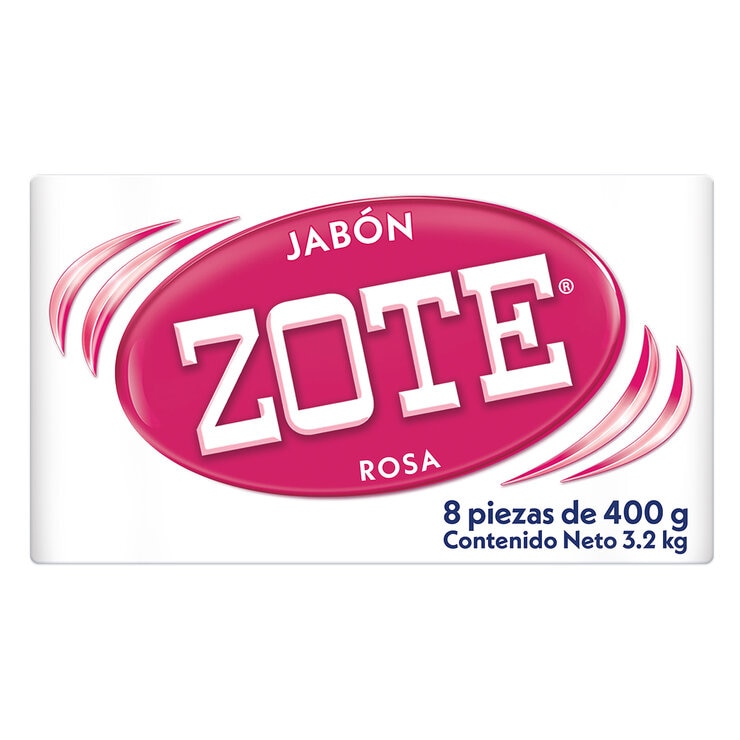 Zote Jabón de Lavandería 8 pzas de 400 g