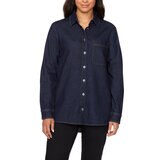 Buffalo David Bitton Camisa de jeans para Dama Azul lavado oscuro Extra Grande