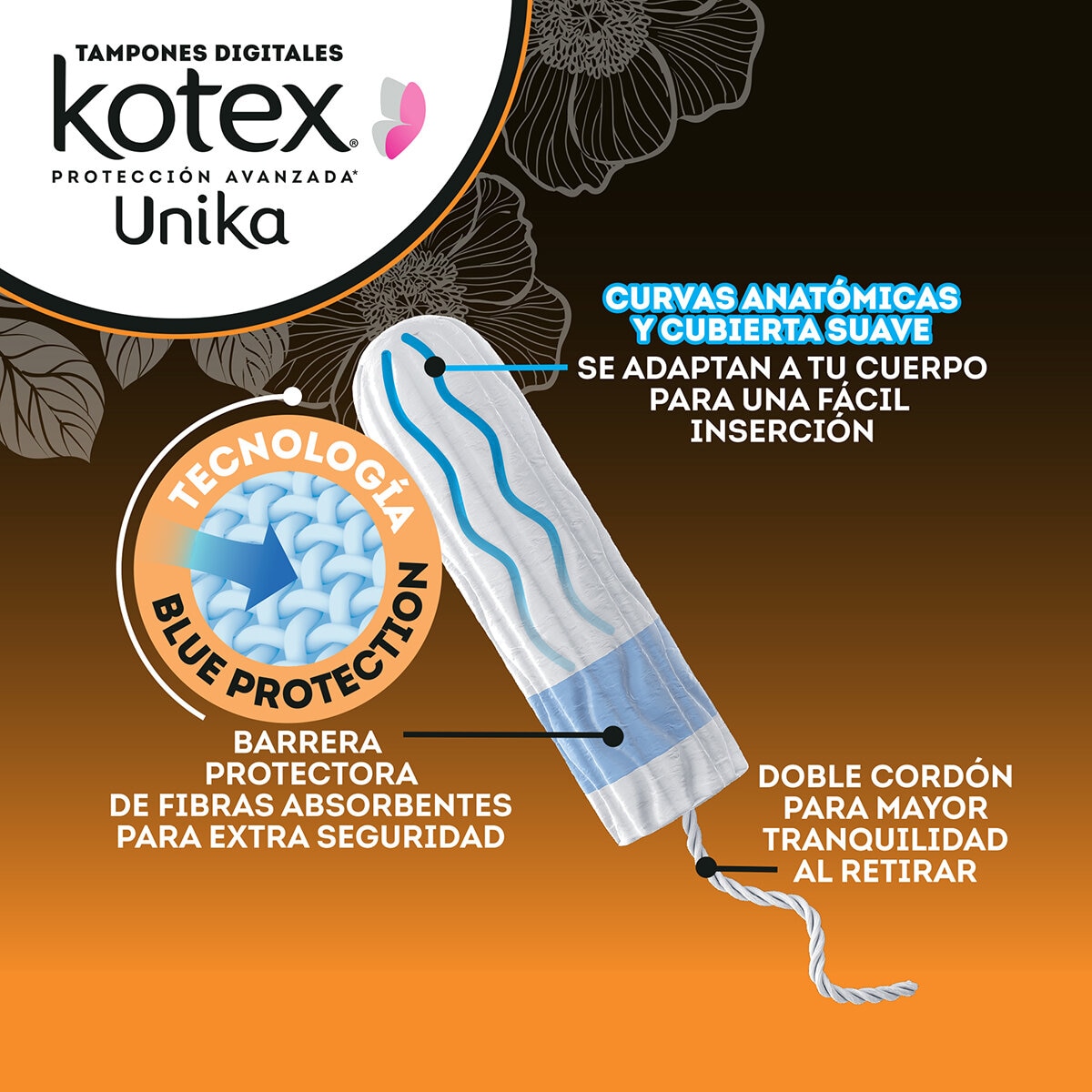 Kotex Tampones Digitales para Flujo Súper Abundante 108 pzas