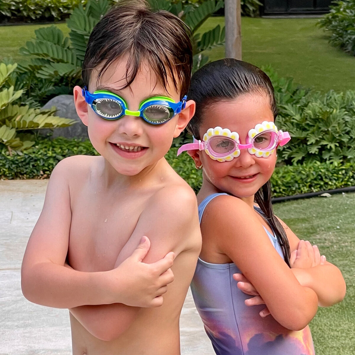 Aqua2ude Conjunto Goggles Azul