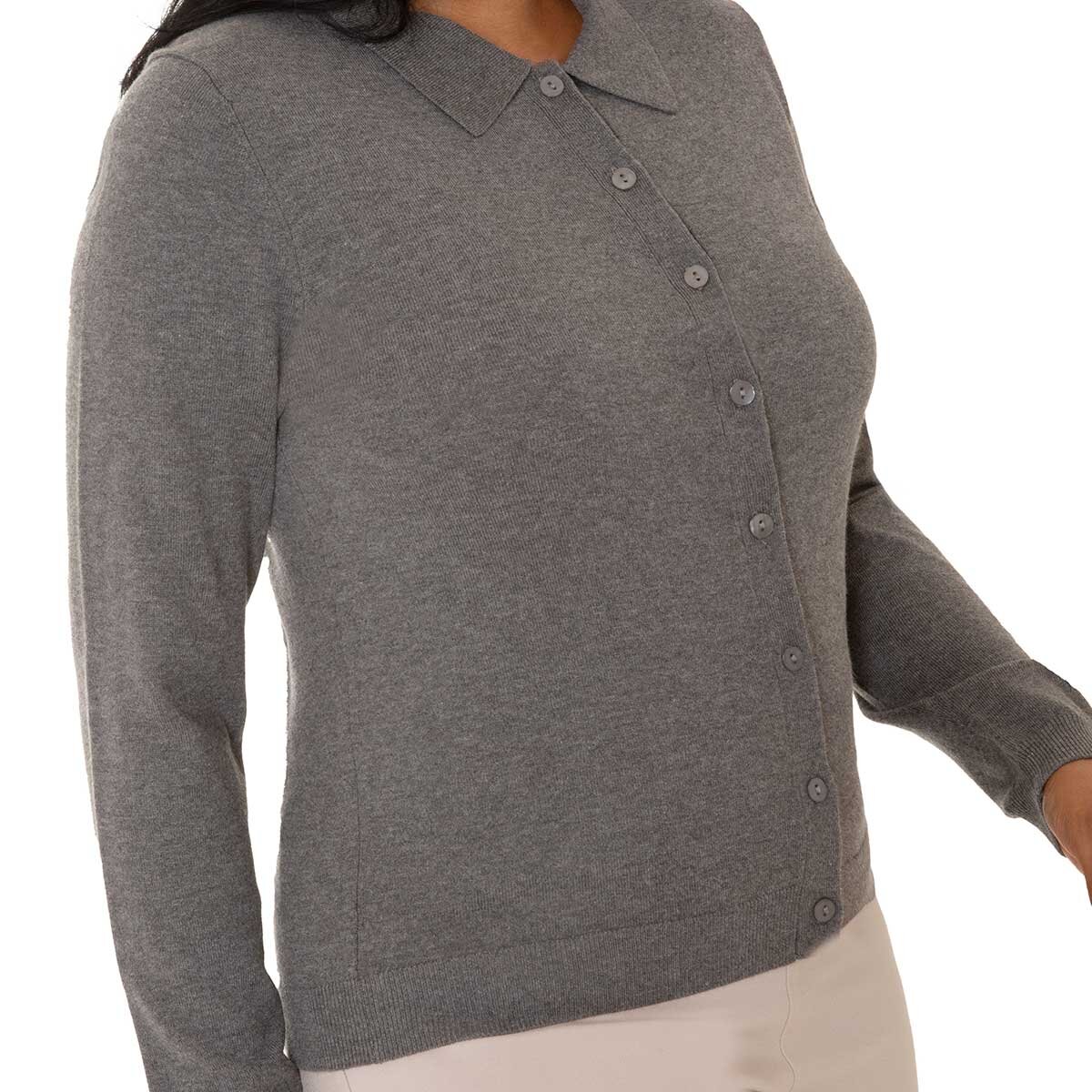 Mario Serrani Italy Suéter para Dama Gris Grande Mario Serrani Italy Suéter para Dama Gris Grande