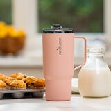 Reduce - Hot 1 Mug Taza de 700 mL con Control de Flujo en la Tapa 2 Piezas Rosa/Verde