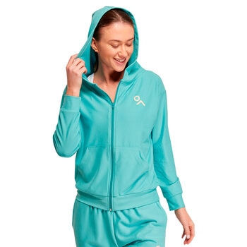 Gymco, Sudadera Deportiva con Cierre y Capucha para Dama, Varios Colores y Talla