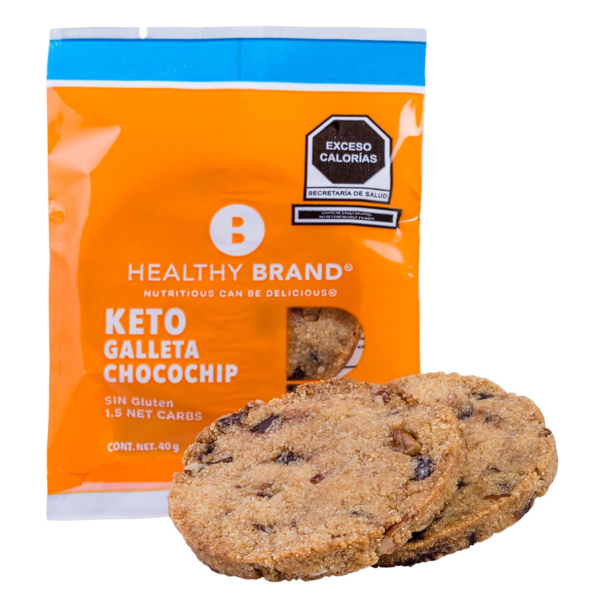 Galletas Keto con Chispas de Chocolate Healthy Brand 10 piezas Costco