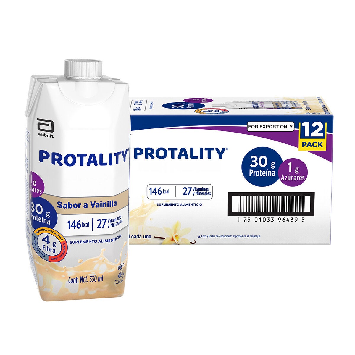 Protality Bebida con Proteína 12 envases de 330 ml Protality Bebida con Proteína 12 envases de 330 ml