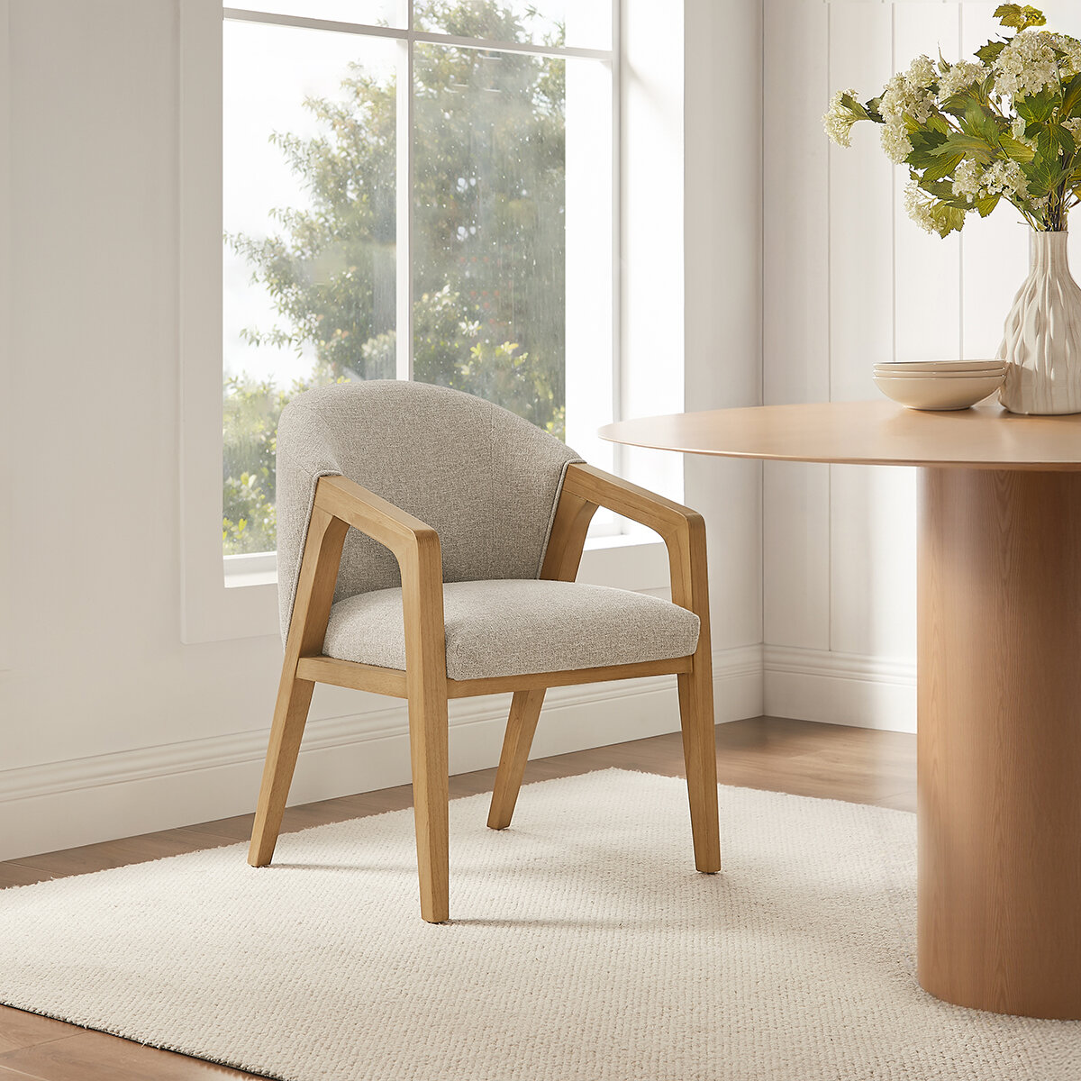 Silla de Comedor de Tela