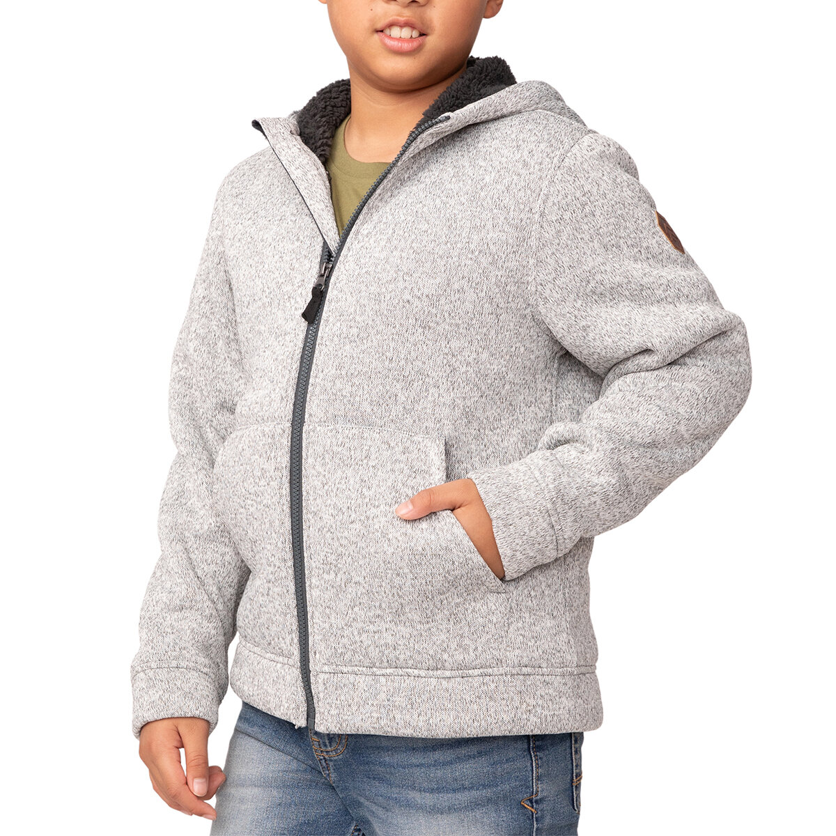 Free Country Chamarra para Niños y Niñas Gris 10 / 12 Años Free Country Chamarra para Niños y Niñas Gris 10 / 12 Años