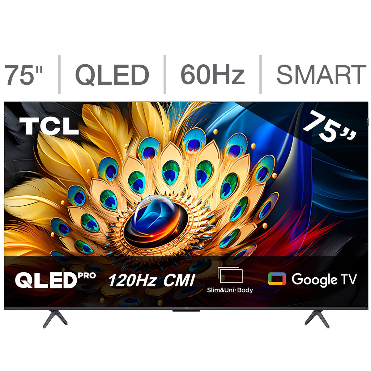 TCL Pantalla 75" QLED 4K Google TV