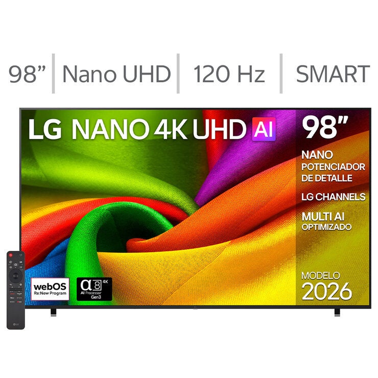 LG Pantalla 98" Nano UHD 4K Smart TV 98NU855BPSB LG Pantalla 98" Nano UHD 4K Smart TV 98NU855BPSB