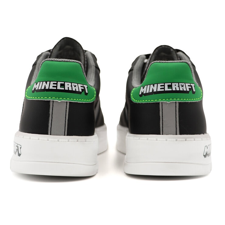 Minecraft, Tenis Color Gris-Negro, para Niño, Varias Tallas