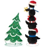 Torre de Pinguinos con Luces Parpadeantes