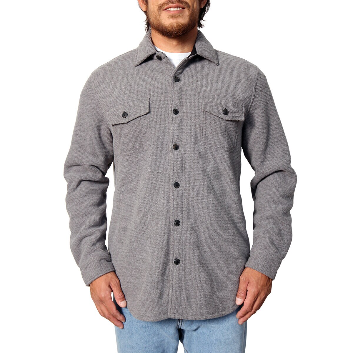 Freedom Foundry Chamarra para Caballero Gris Mediana Co...