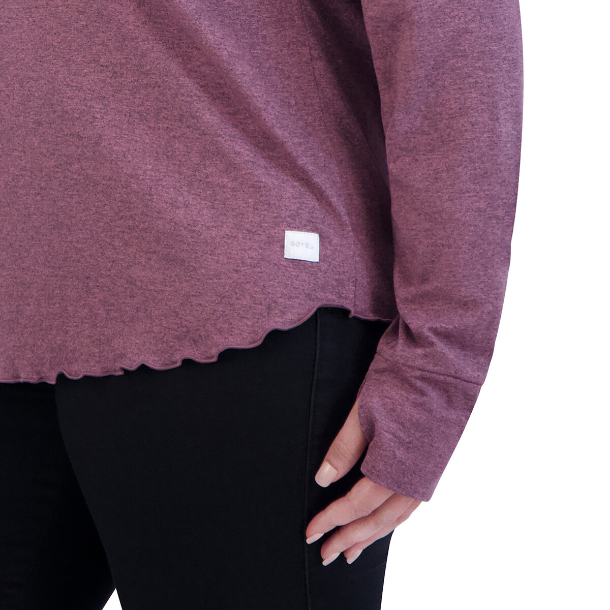 Soybu Sudadera para dama morado extra chica