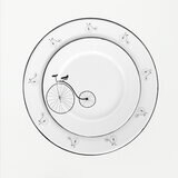 Baro Industrial, Vajilla de Acero Porcenalizado (Peltre) con Diseño, 16 piezas Modelo Velo