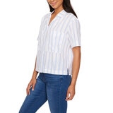 Buffalo David Bitton Blusa para Dama Azul Chica
