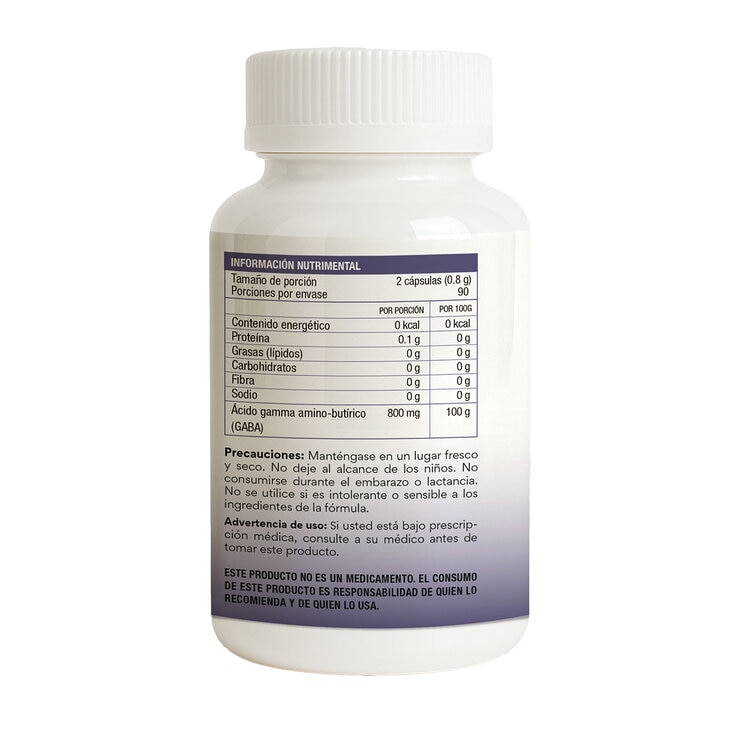 Bio B Gaba Ácido Gamma Amino-butírico 90 Cápsulas