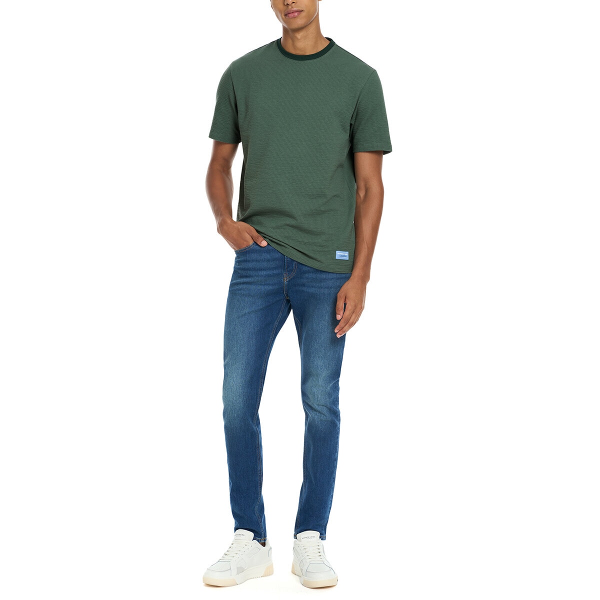 Scotch & Soda Amsterdam Playera para Caballero Verde Extra Grande
