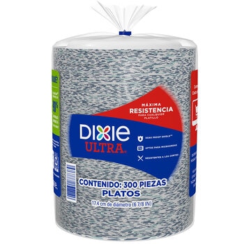 Dixie Ultra Platos de Papel 300 pzas de 17.4 cm