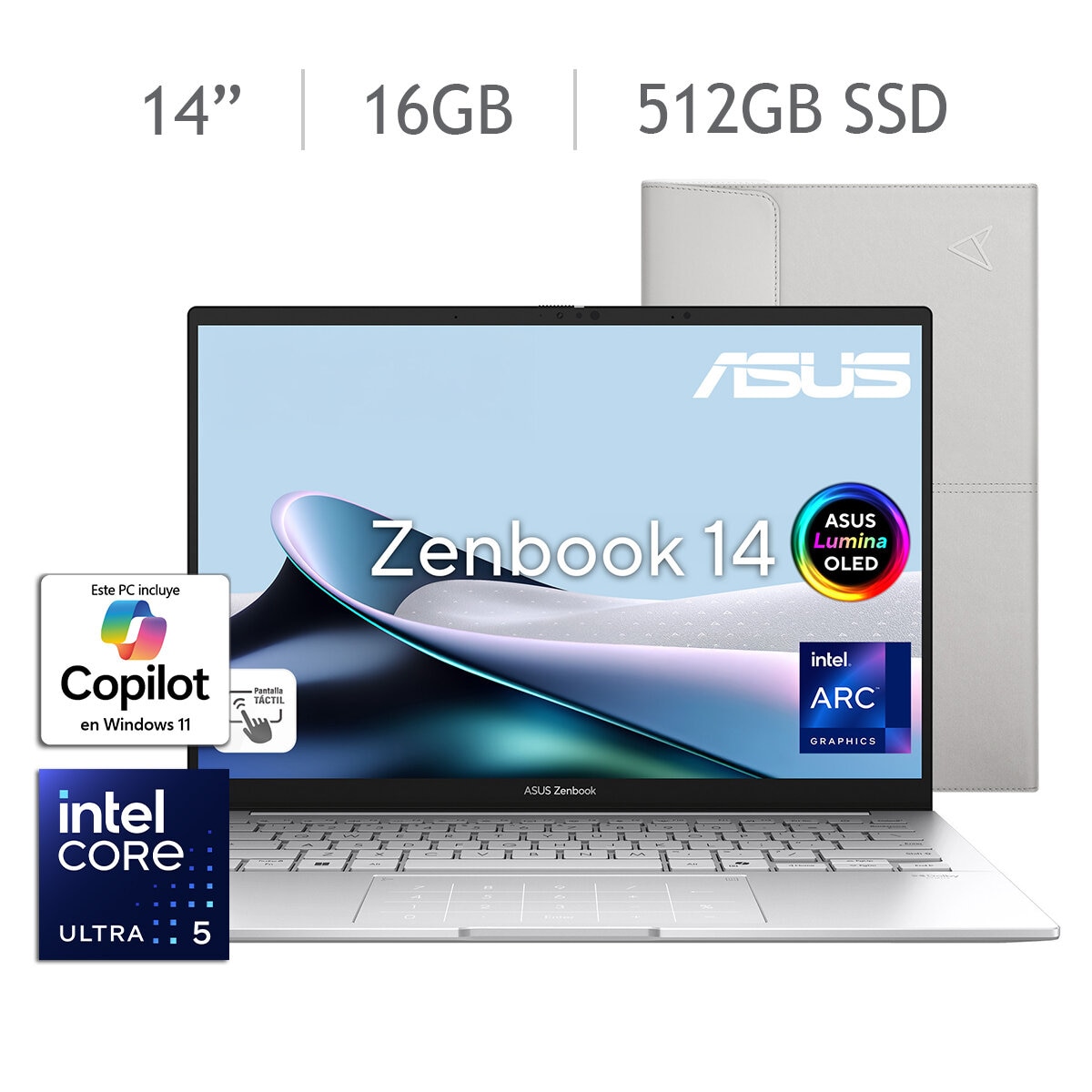 Asus Zenbook 14 14" WUXGA Oled Intel Core Ultra 5 16GB 512GB SSD