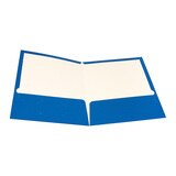 Oxford, Folder Azul Laminado Tamaño Carta para Reporte, 50 Piezas