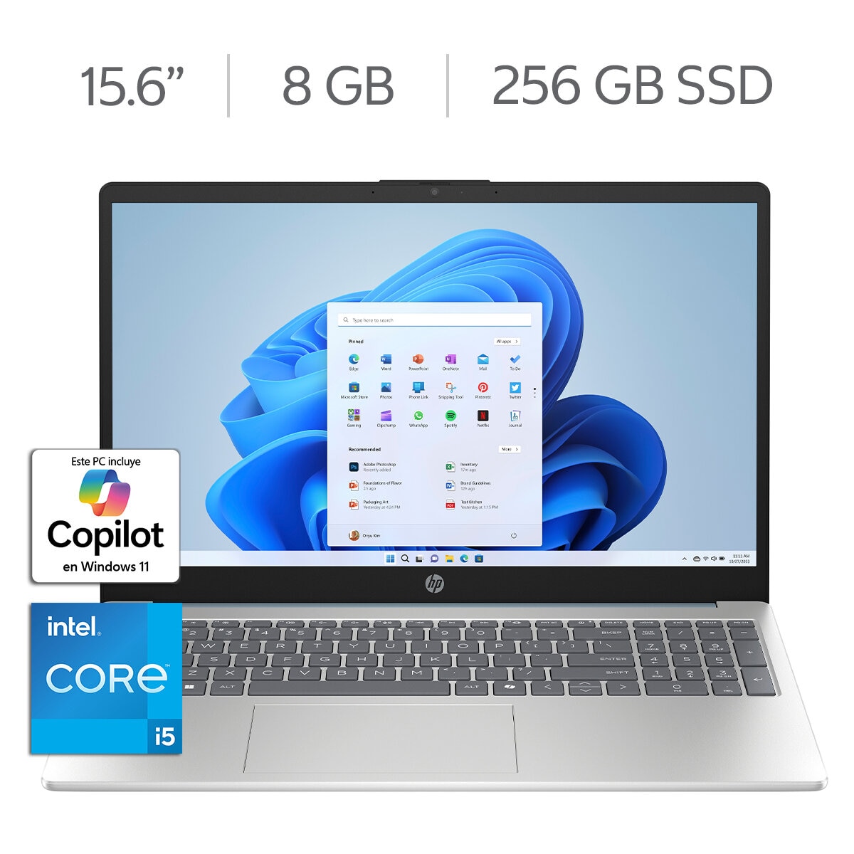 HP Laptop 15-fd0161la 15.6" FHD Intel Core i5-1334U 8GB 256GB